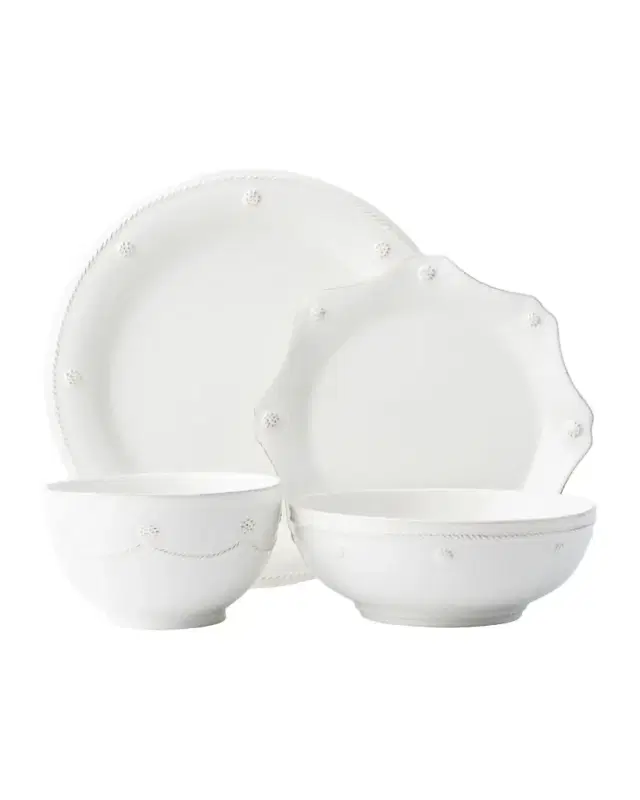 Juliska Berry & Thread 4-Piece Place Setting, Whitewash