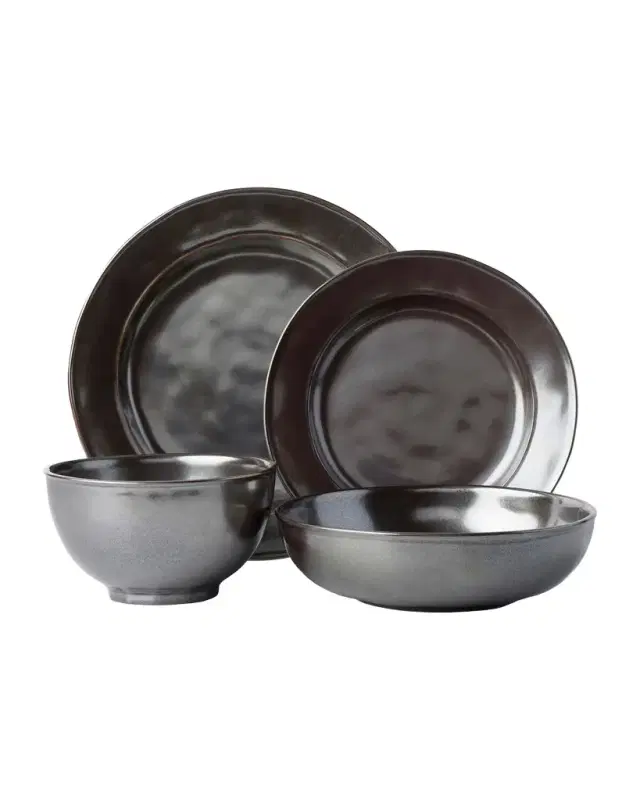 Juliska Pewter Stoneware 4pc Place Setting