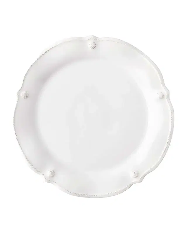 Juliska Berry & Thread Whitewash Flared Side/Cocktail Plate