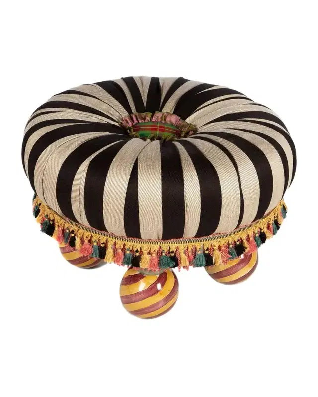 MacKenzie-Childs On Wall Street Tuffet