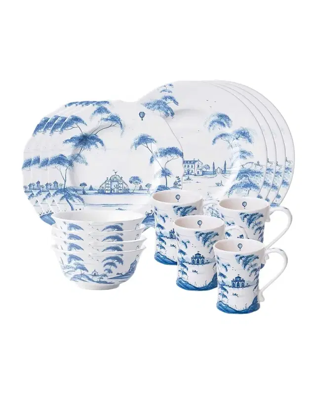 Juliska Country Estate 16pc Place Setting - Delft Blue