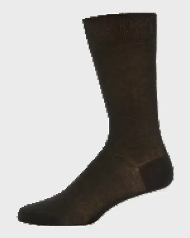 Bresciani Men's Knit Crew Socks | Thumbnail 2