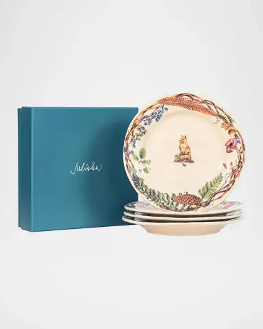 Juliska Forest Walk Cafe Au Lait Dessert/Salad Plates, Set of 4 | Thumbnail 2