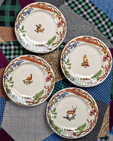 Juliska Forest Walk Cafe Au Lait Dessert/Salad Plates, Set of 4 | Thumbnail 3