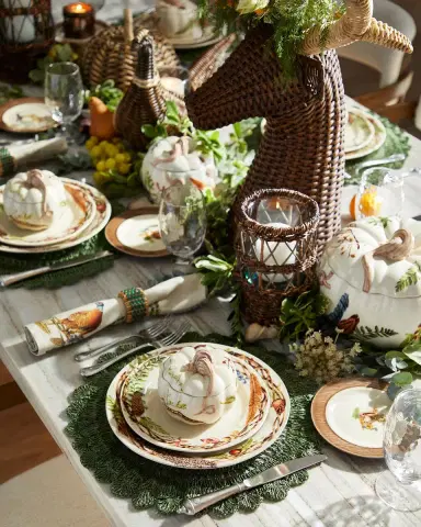 Juliska Forest Walk Cafe Au Lait Dessert/Salad Plates, Set of 4 | Thumbnail 5