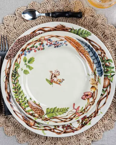 Juliska Forest Walk Cafe Au Lait Dessert/Salad Plates, Set of 4 | Thumbnail 6