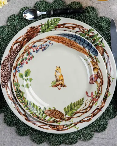 Juliska Forest Walk Cafe Au Lait Dessert/Salad Plates, Set of 4 | Thumbnail 7