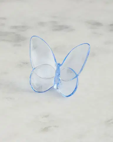 Baccarat Exclusive Lucky Butterfly Figurine, Sky Blue | Thumbnail 2