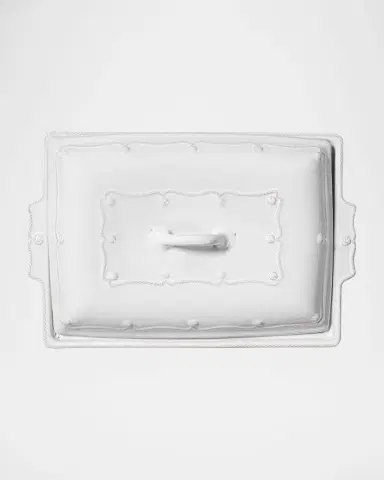 Juliska Berry & Thread Whitewash Lidded 13" Rectangular Baker, 3 Quarts | Thumbnail 3