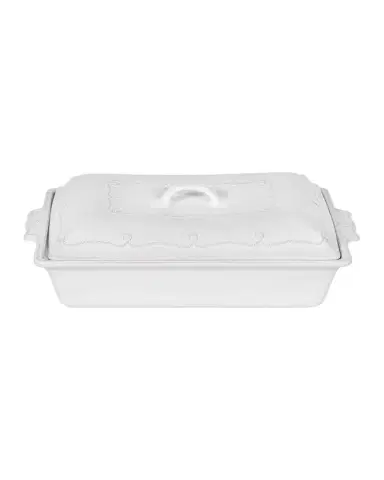Juliska Berry & Thread Whitewash Lidded 13" Rectangular Baker, 3 Quarts | Thumbnail 1