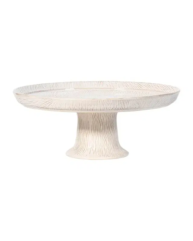 Juliska Blenheim Oak Whitewash Cake Pedestal