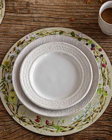 Juliska Blenheim Oak Whitewash Dinner Plate | Thumbnail 3