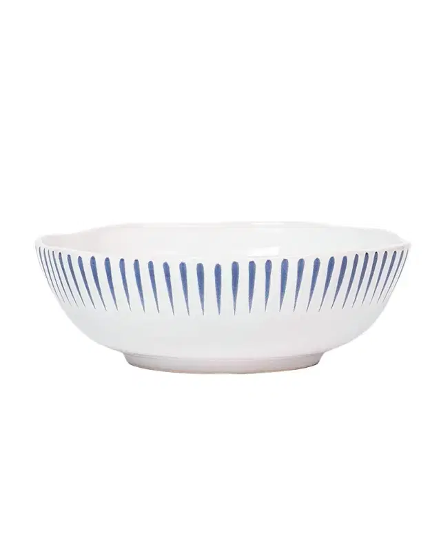 Juliska Sitio Stripe Delft Blue Coupe Bowl