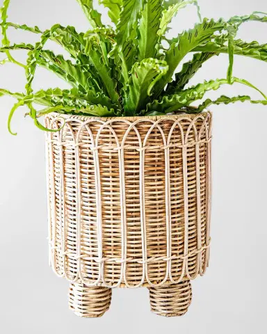 Juliska Provence Rattan 8" Round Planter | Thumbnail 3