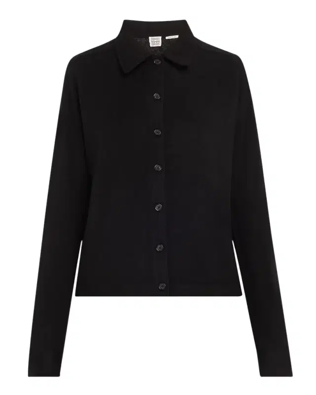 Toteme Cashmere Knit Button-Front Cardigan