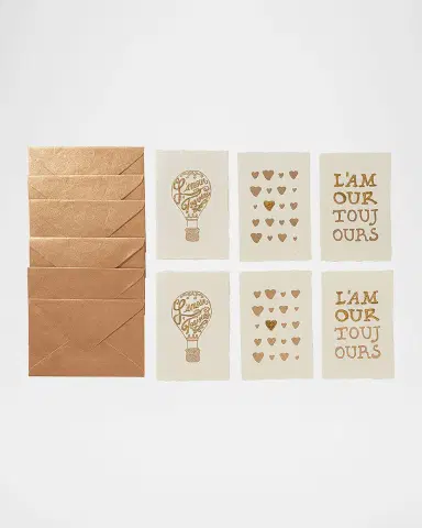 Juliska L 'Amour Toujours Assorted Note Cards, Set of 6 | Thumbnail 3