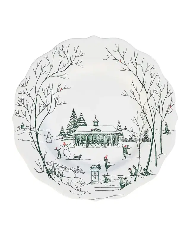 Juliska Country Estate Winter Frolic Dessert/Salad Plate, Evergreen
