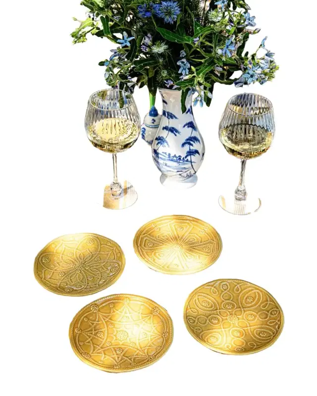 Juliska Jardins Du Monde Assorted Side/Cocktail Plates, Set of 4