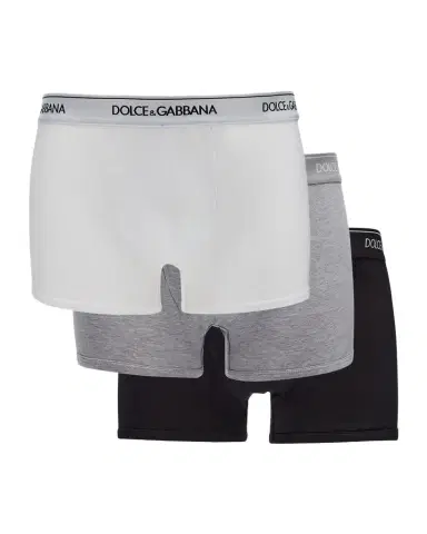 Dolce & Gabbana Men's Jersey Stretch 3-Pack Boxer Briefs | Thumbnail 1