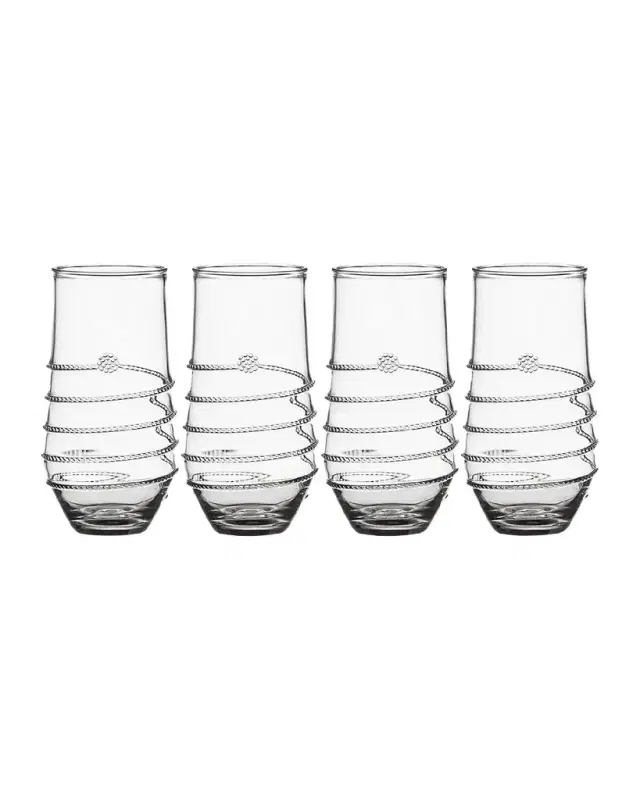 Juliska Amalia Acrylic Large Tumbler, Set of 4