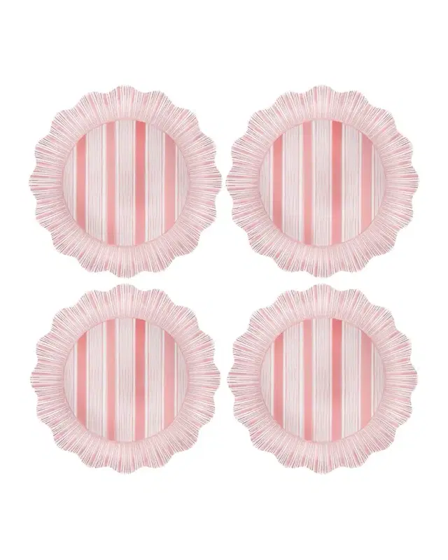 Juliska Cabana Stripe Melamine Dinner Plates