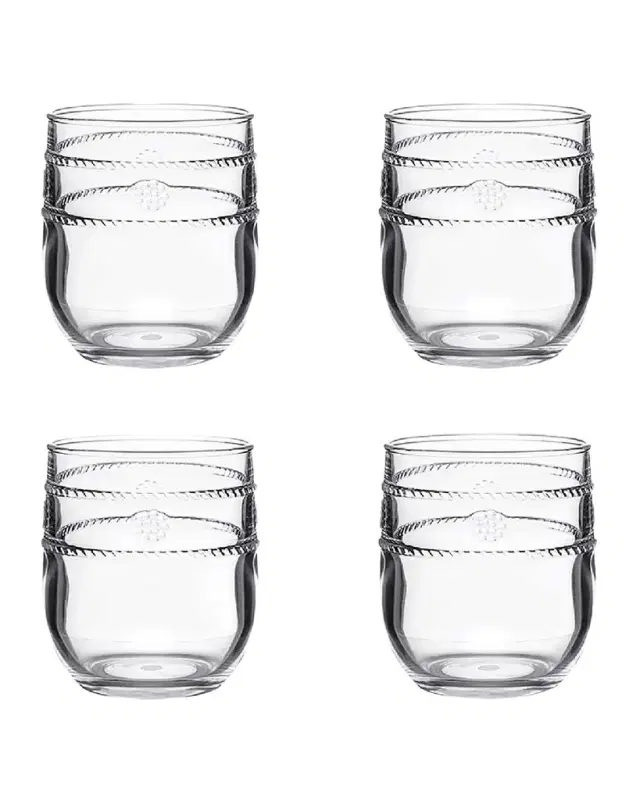 Juliska Isabella Acrylic Small Tumblers, Set of 4