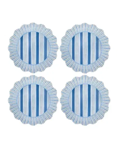 Juliska Cabana Stripe Melamine Dinner Plates | Thumbnail 1 Juliska Cabana Stripe Melamine Dinner Plates | Thumbnail 1