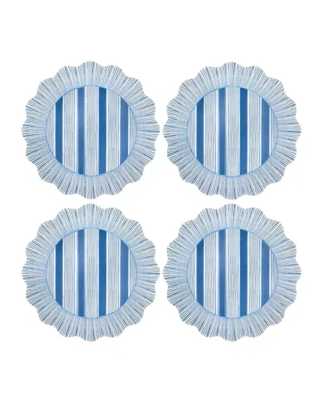 Juliska Cabana Stripe Melamine Dinner Plates