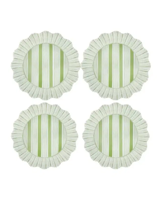Juliska Cabana Stripe Melamine Dinner Plates