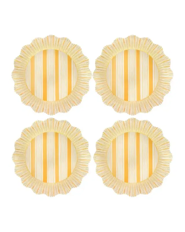 Juliska Cabana Stripe Melamine Dinner Plates