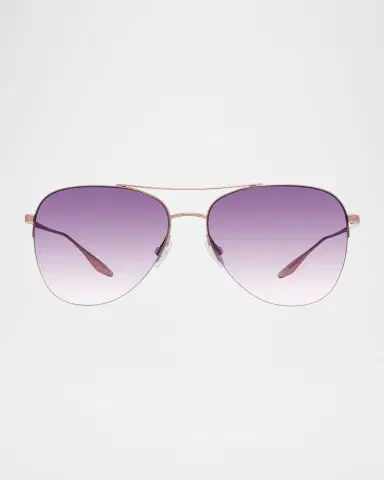 Barton Perreira Chevalier 57 Titanium Aviator Sunglasses | Thumbnail 2