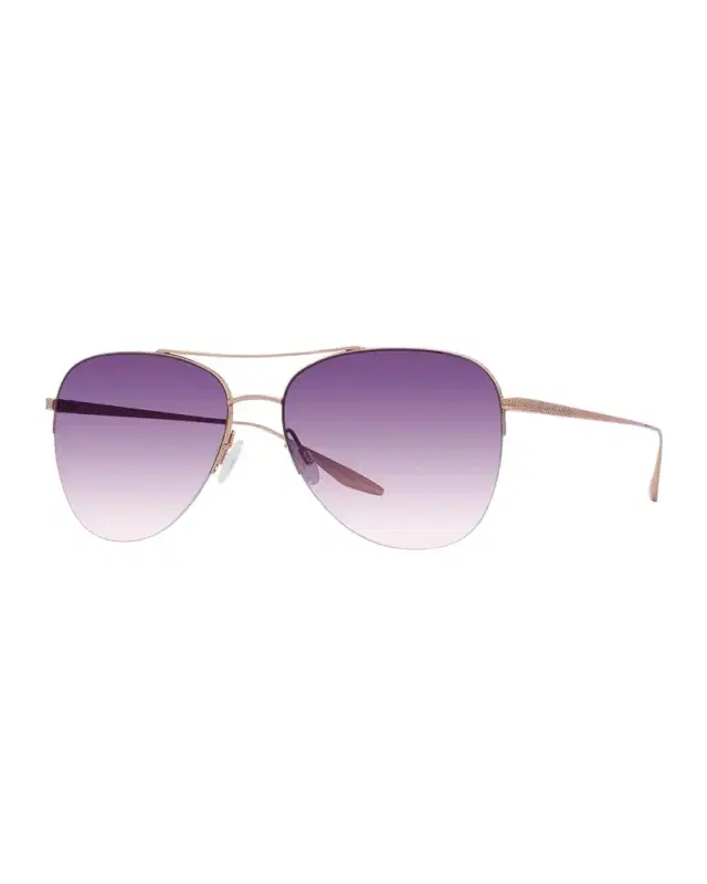 Barton Perreira Chevalier 57 Titanium Aviator Sunglasses