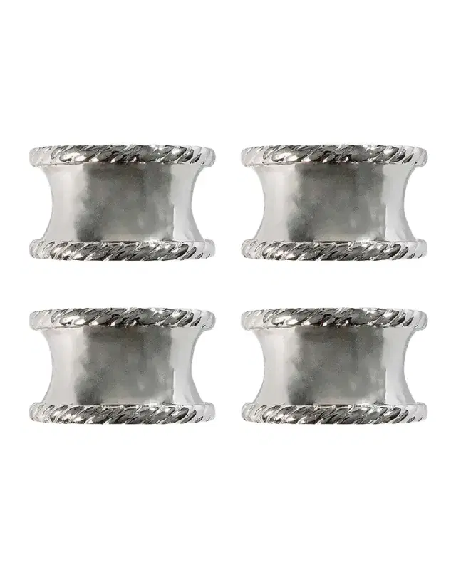 Juliska Graham Napkin Rings, Set of 4