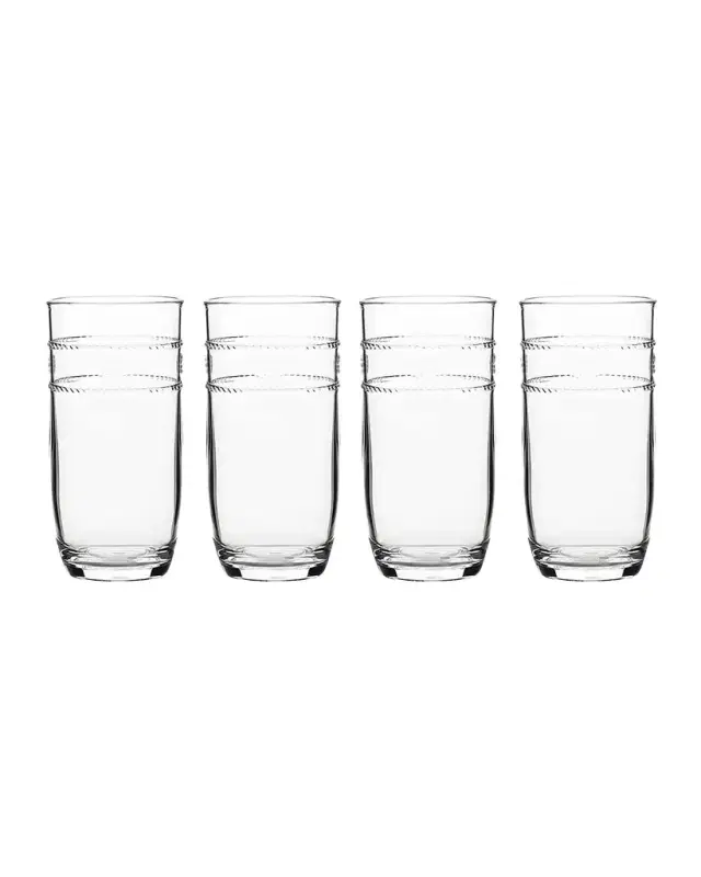 Juliska Isabella Acrylic Large Tumblers, Set of 4