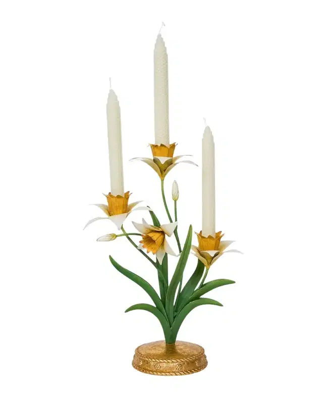 Juliska Meadow Walk Iris 14" Centerpiece Candelabra
