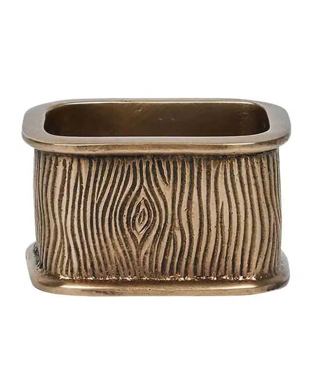 Juliska Blenheim Oak Napkin Rings, Set of 4