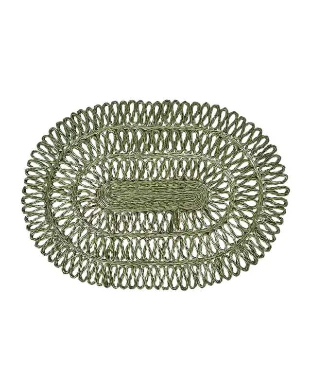 Juliska Straw Loop Oval Placemat
