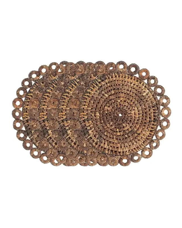 Juliska Rustic Ring Natural Placemats, Set of 4
