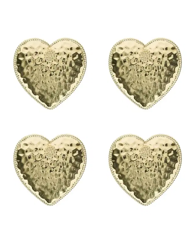 Juliska Berry & Thread Heart Napkin Rings, Set of 4