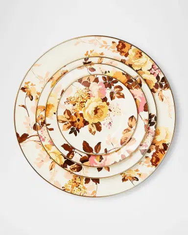 MacKenzie-Childs Wild Rose White Salad Plate | Thumbnail 3 MacKenzie-Childs Wild Rose White Salad Plate | Thumbnail 3
