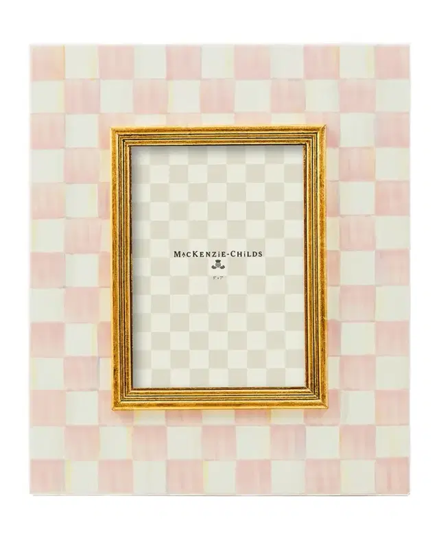 MacKenzie-Childs Rosy Check Picture Frame