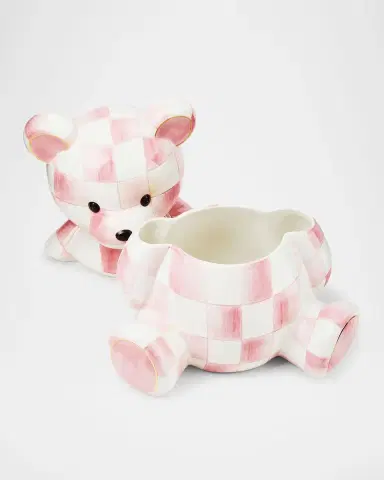 MacKenzie-Childs Rosy Bear Cookie Jar | Thumbnail 2