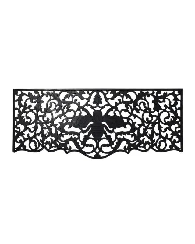 MacKenzie-Childs Queen Bee Rubber Double Door Mat