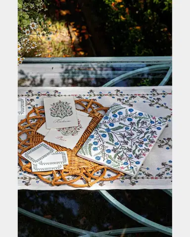 Juliska Villa Seville Embroidered Paper Journal, 7" x 10" | Thumbnail 4