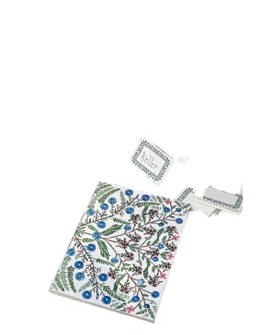 Juliska Villa Seville Embroidered Paper Journal, 7" x 10" | Thumbnail 1