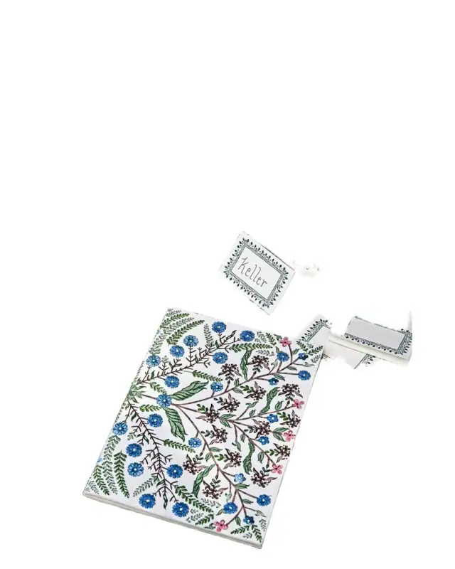 Juliska Villa Seville Embroidered Paper Journal, 7" x 10"