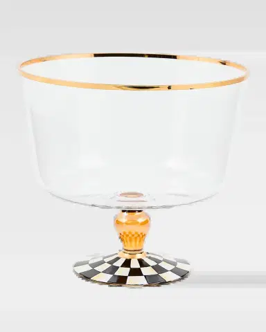 MacKenzie-Childs Courtly Check Glass Trifle Bowl, 18 oz. | Thumbnail 2