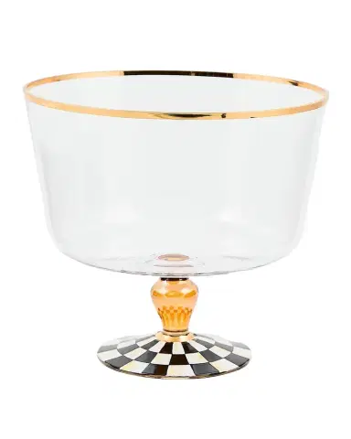MacKenzie-Childs Courtly Check Glass Trifle Bowl, 18 oz. | Thumbnail 1