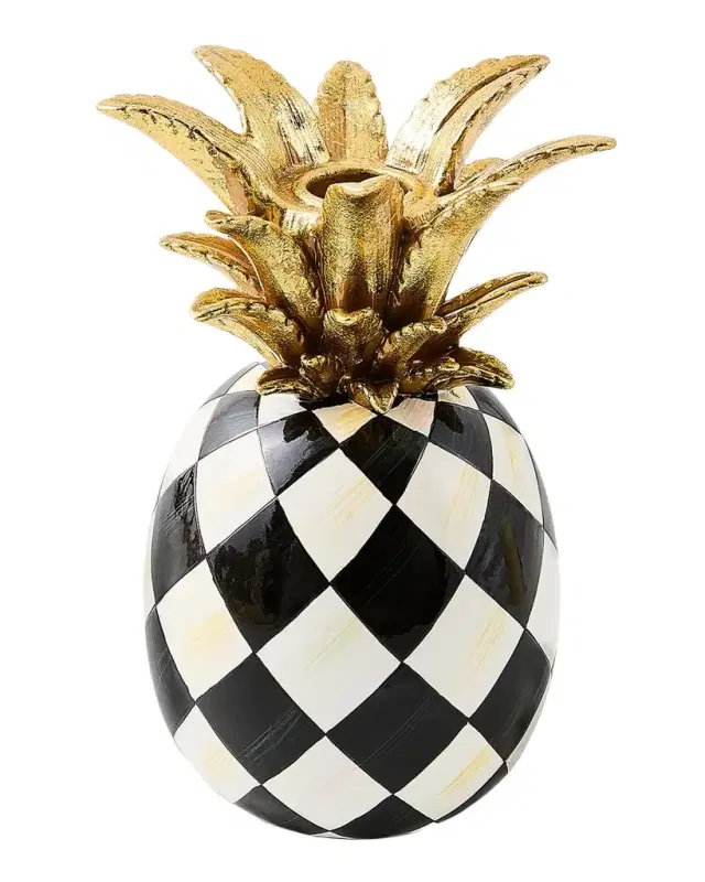 MacKenzie-Childs Marquee Pineapple Candle Holder