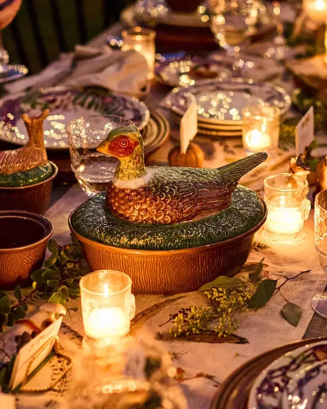 Juliska Forest Walk Pheasant Baker with Lid